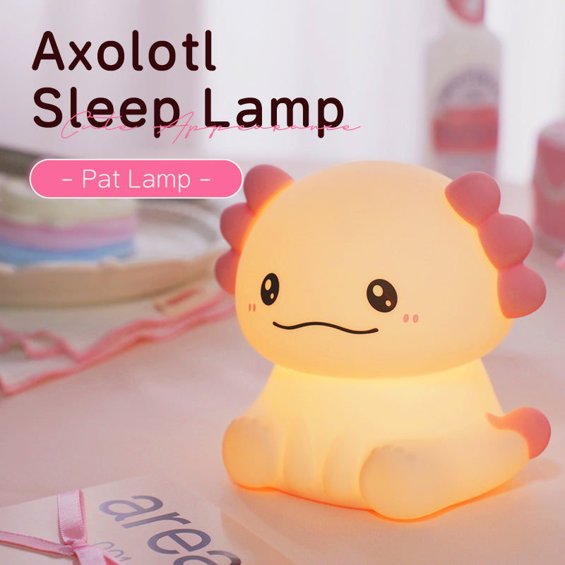 Axolotl Adorable Squishy Silicone Soft Night Light Lamp Best Gift for Girls Kids