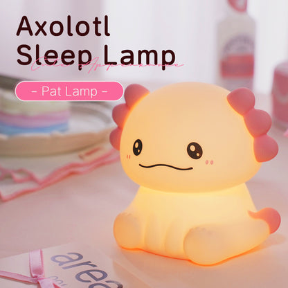 Axolotl Adorable Squishy Silicone Soft Night Light Lamp Best Gift for Girls Kids