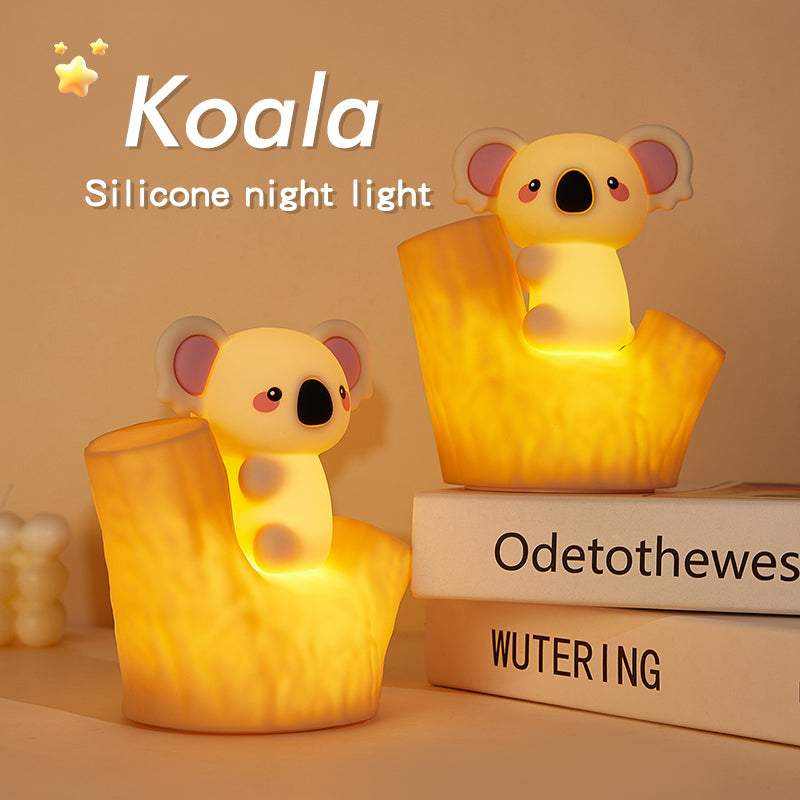 Huggwaii Mini Koala on Tree Branch Silicone Squishy Night Light Cute Perfect Gift
