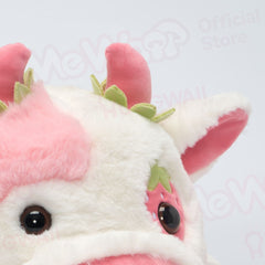 MeWaii® Strawberry Cow Weighted Stuffed Animal with Microwavable Heating Pad