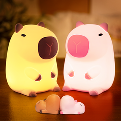 MeWaii®  Capybara Pairing Squishy Night Light - Perfect Gift for Kids and Girls
