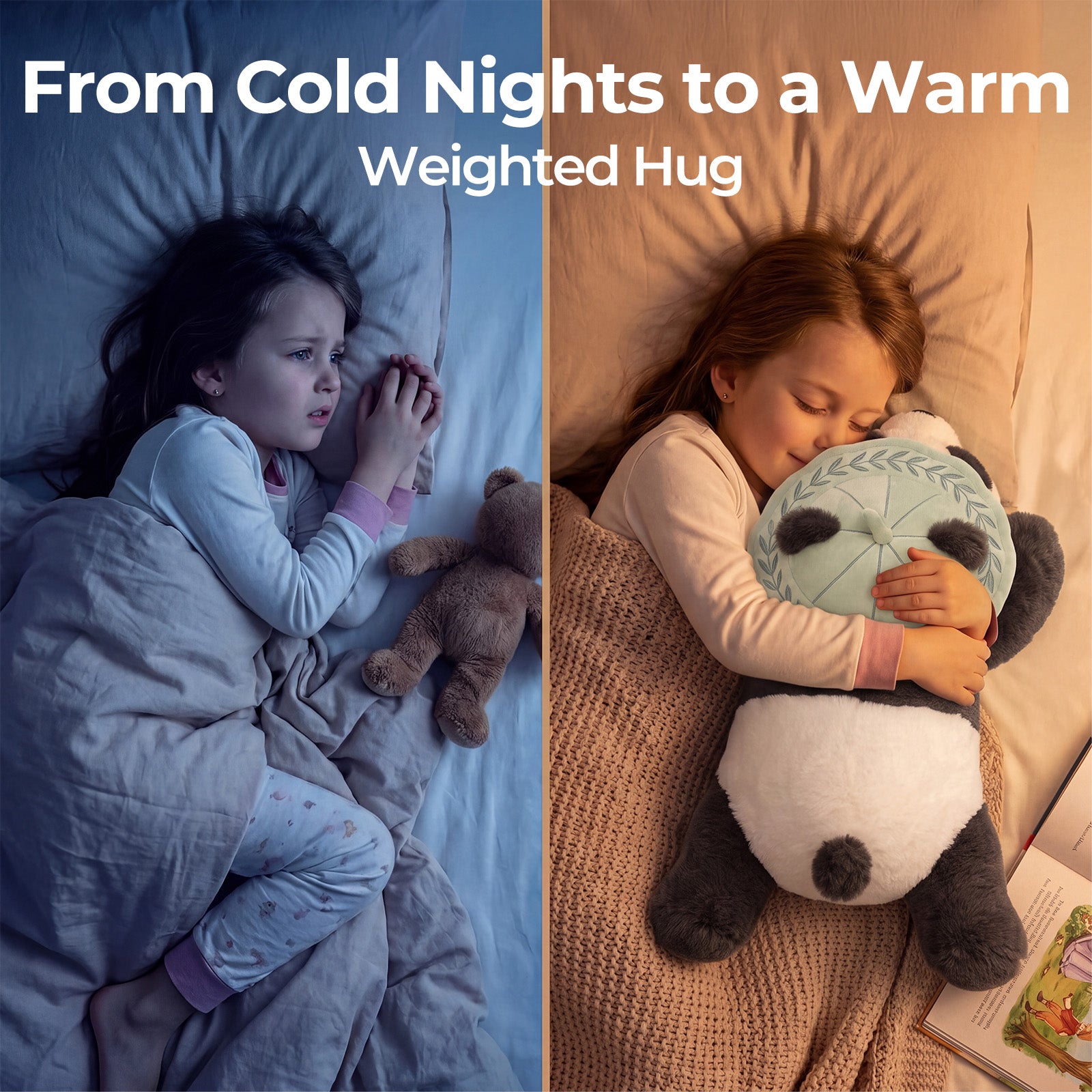MeWaii® Panda Weighted Stuffed Animal with Microwavable Heating Pad