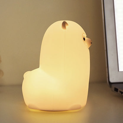 Squishy Silikon Alpaka LED-Nachtlicht - Perfektes Geschenk für Kinder und Mädchen