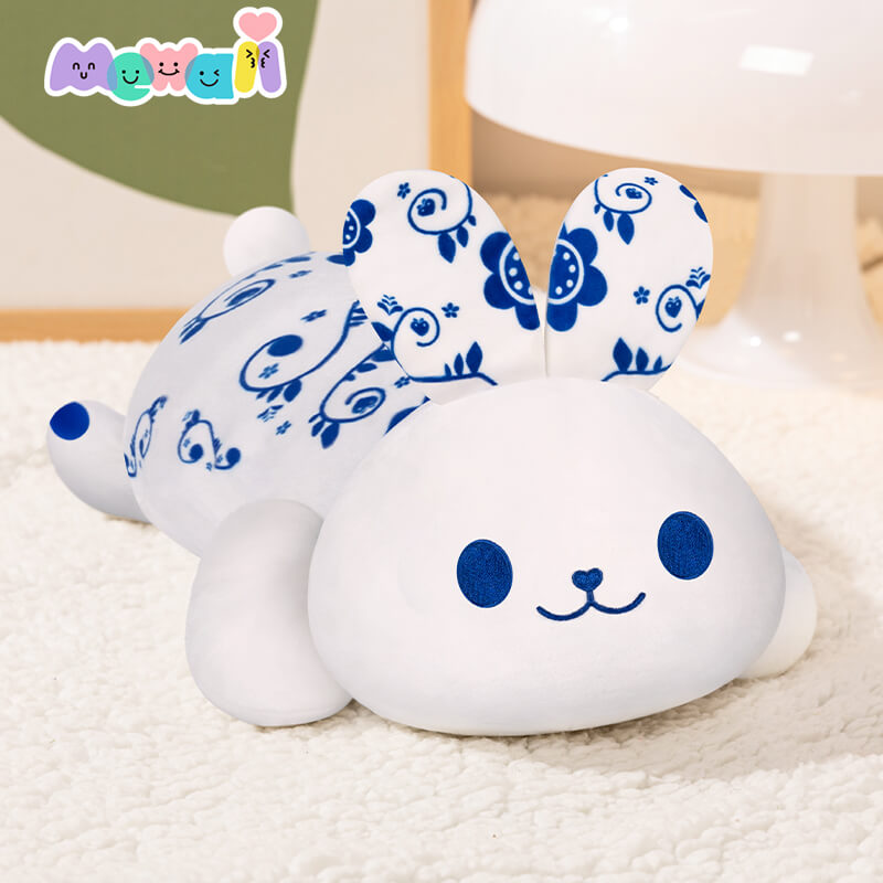 MeWaii® Cute Animal Lannie Rabbit Plush Pillow Kawaii Plushies Stuffed Toys Squishy Plushies Cuddle Body Pillow