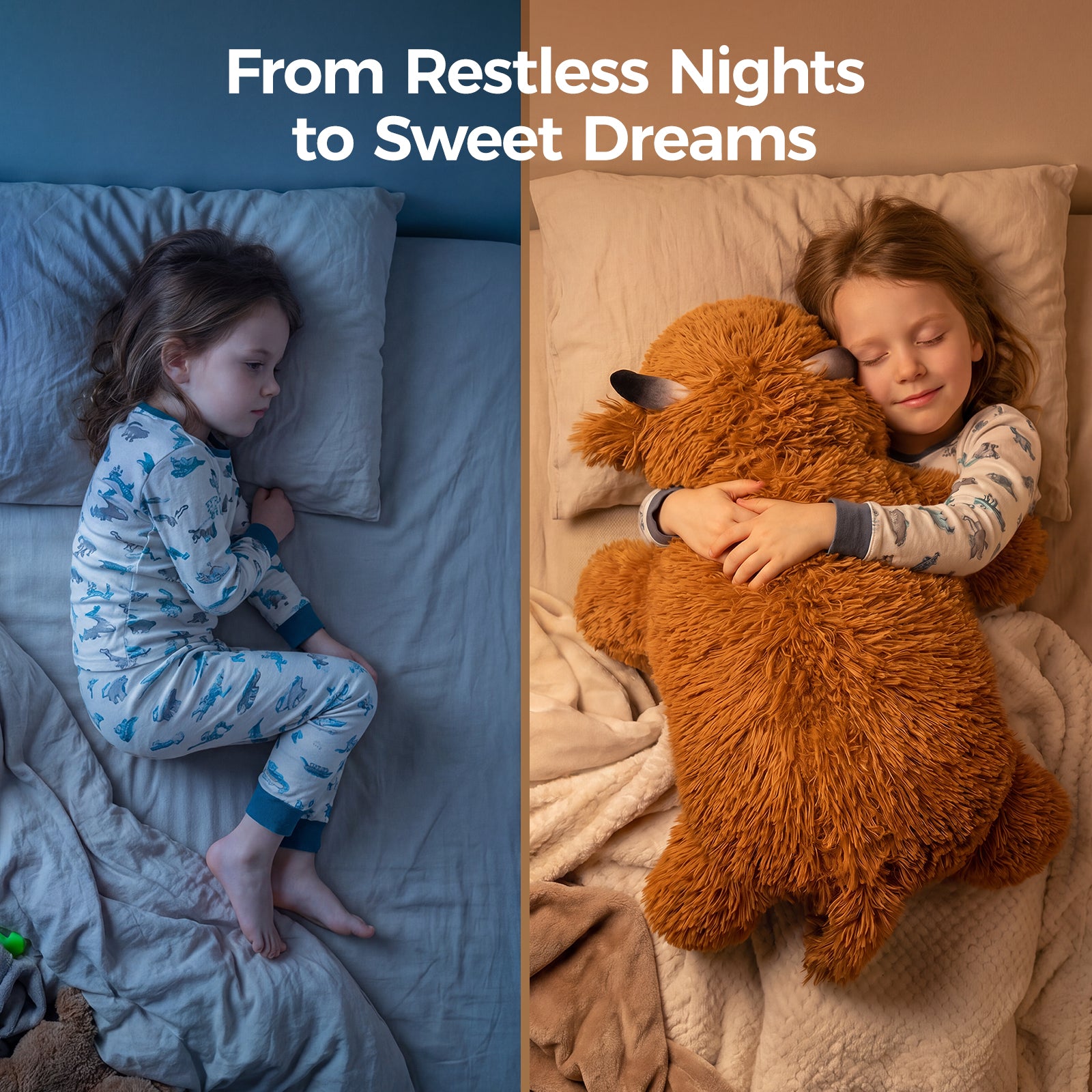 MeWaii® Lazy Highland Cow Weighted Stuffed Animal