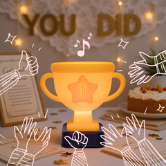 Top Star Trophy Night Light Silicone Squishy Star Cup with 15 Sticker Base Perfect Gift