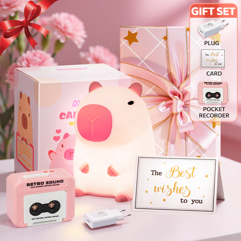Mother's Day Limited Gift Set Special for every Momy Engraving Squishy Silicone LED Night Light