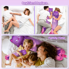 MeWaii® Loooong Family Original Design Purple Moon Cat Plush Long Stuffed Animal Kawaii Plush Pillow Squishy Toy