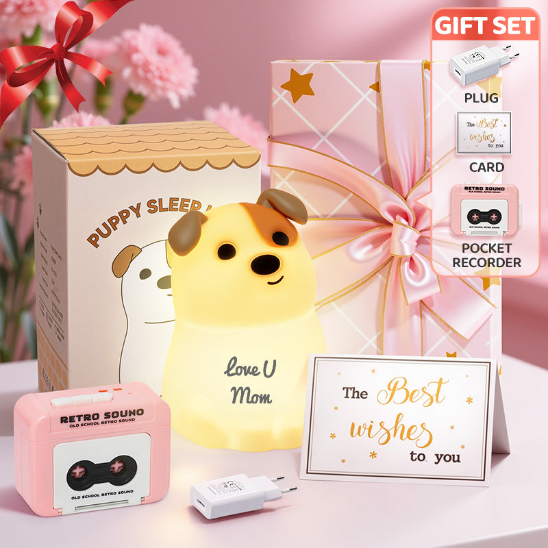 Mother's Day Limited Gift Set Special for every Momy Engraving Squishy Silicone LED Night Light