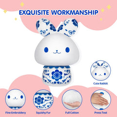 MeWaii® Mushroom Family Rabbit Kawaii Plush Pillow Squish Toy