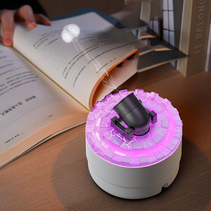 Kanonen-Luftbefeuchter, Aroma-Diffusor, Wassernebel, Nachtlicht, Lava, perfektes Geschenk