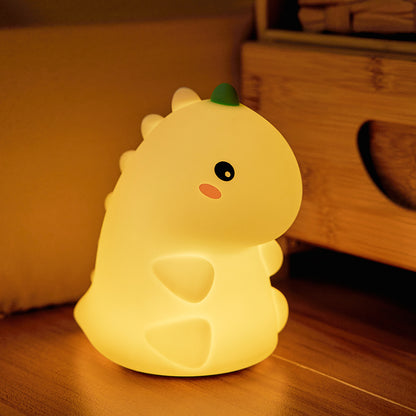 MeWaii® Squishy Silikon-Dinosaurier-LED-Nachtlicht – perfektes Geschenk für Kinder und Mädchen