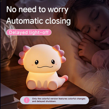 Axolotl Adorable Squishy Silicone Soft Night Light Lamp Best Gift for Girls Kids