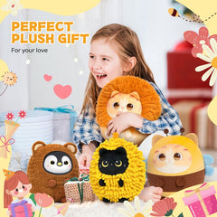 MeWaii® Stuffed Animal Kawaii Buttered Breaded Capybara Plush Pillow Squishy Toy With Hoodie