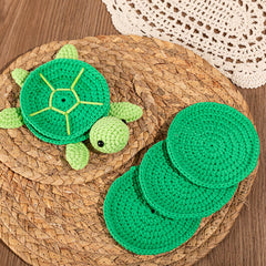 MeWaii® Crochet Turtle Pad Crochet Kit for Beginners with Easy Peasy Yarn