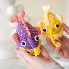 MeWaii® Crochet 2pcs Monkfish Crochet Kit For Beginners With Easy Peasy Yarn