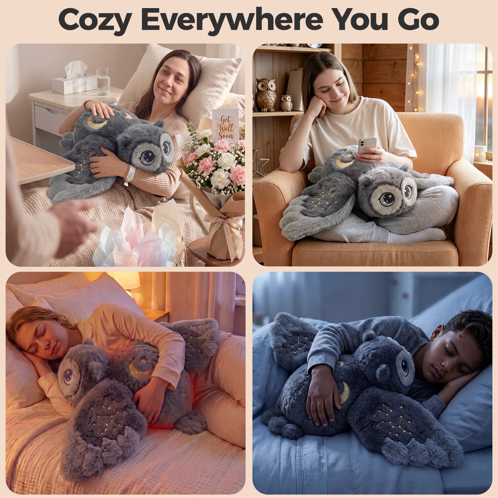 ✨NEW✨MeWaii® Owl Weighted Stuffed Animal