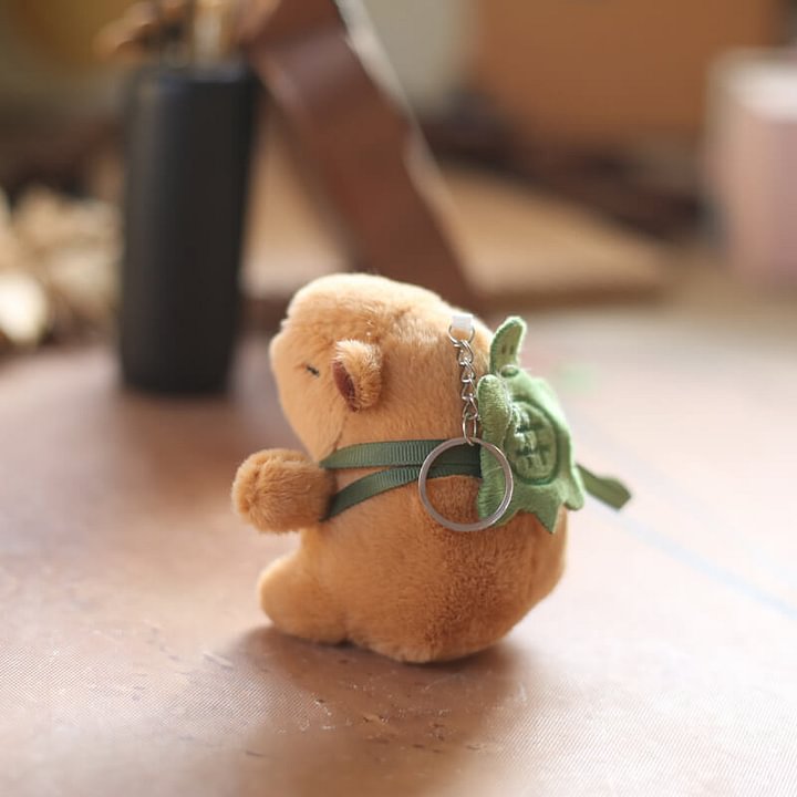 Cuteee Capybara Anhänger Plüschtier Puppe Tasche Anhänger Schlüsselanhänger Puppe