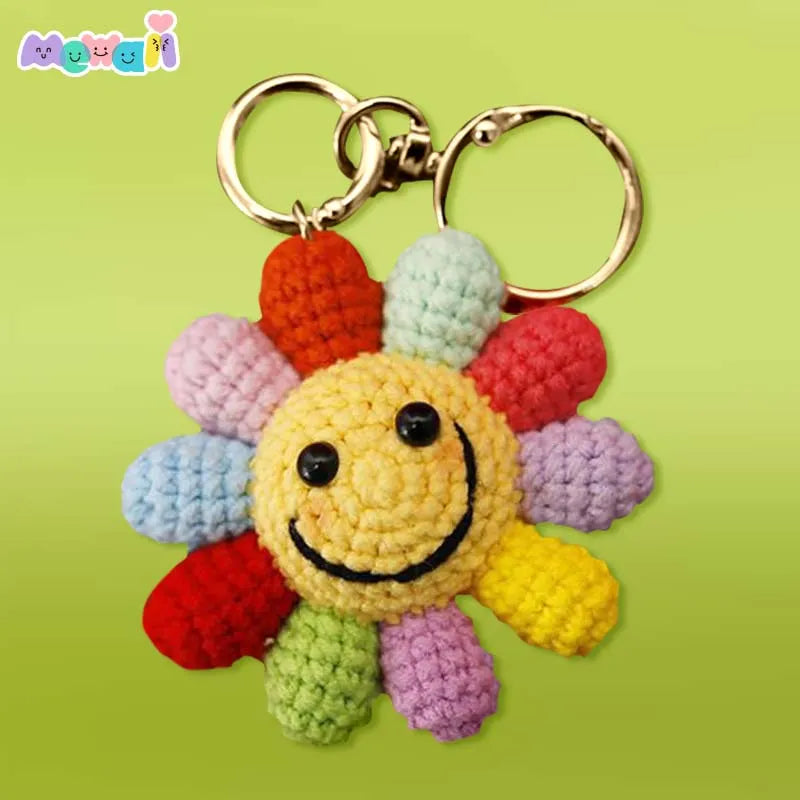 Mewaii® Finished Crochet Flower Keychain