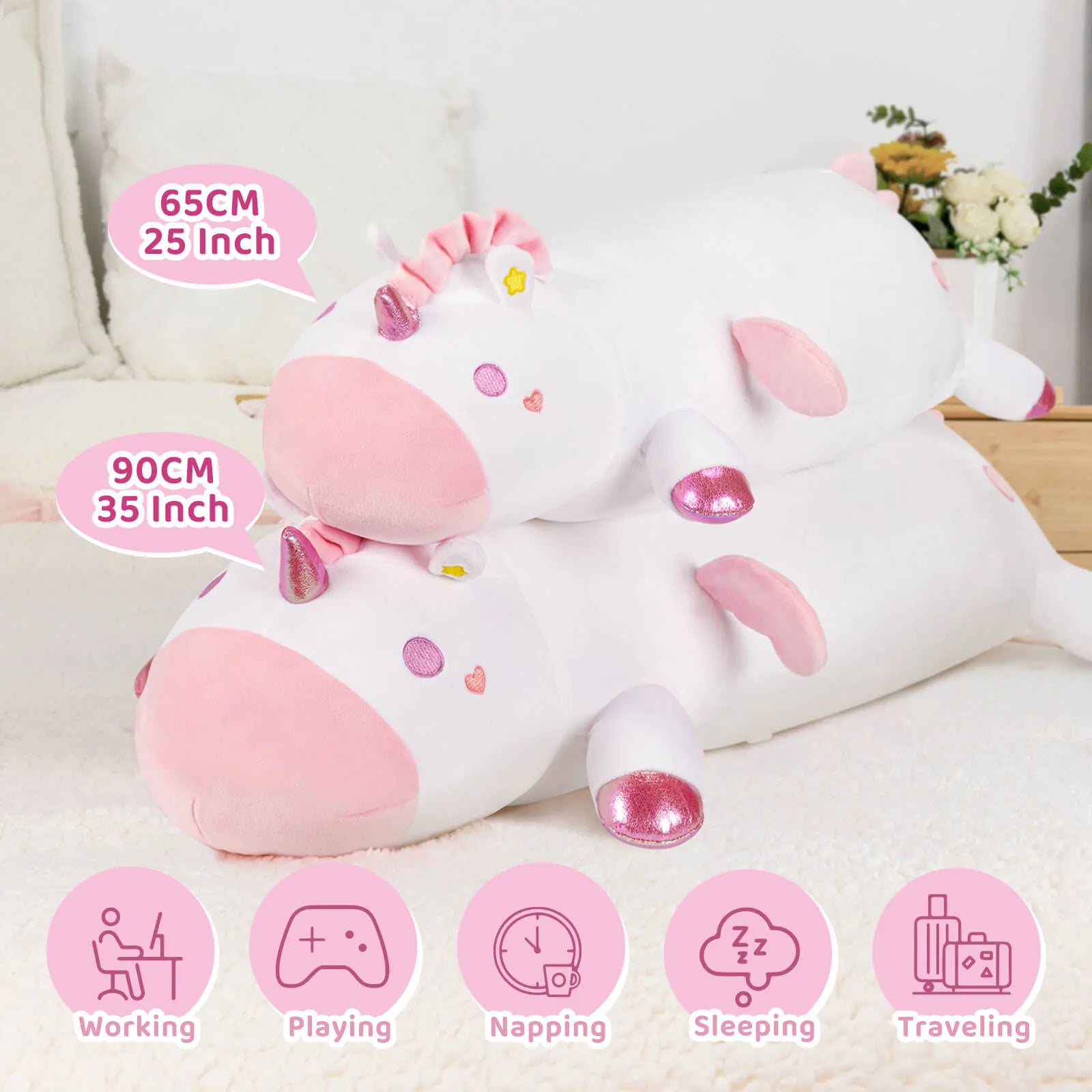 MeWaii® Unicorn Stuffed Animal Kawaii Plush Body Pillow Squishy