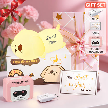 Mother's Day Limited Gift Set Special for every Momy Engraving Squishy Silicone LED Night Light