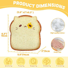 MeWaii® Food Fruit Series Toast Bread Pillow Kawaii Plush Pillow Squish Toy