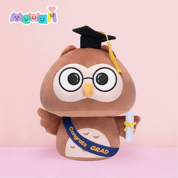 MeWaii® Graduation Plush Owl with Graduation Cap, Diploma Graduation Stuffed Animal Gift