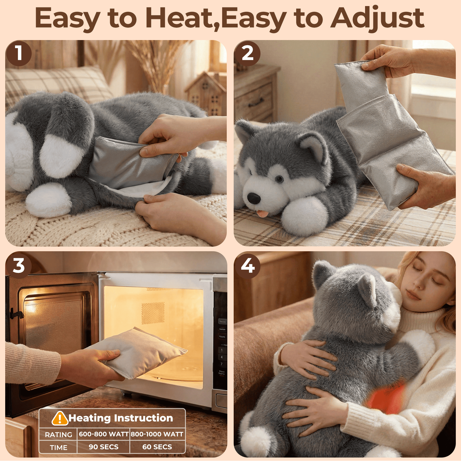 MeWaii® Alaskan Malamute Weighted Stuffed Animal