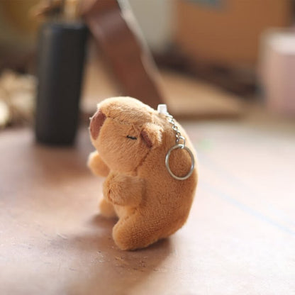 Cuteee Capybara Anhänger Plüschtier Puppe Tasche Anhänger Schlüsselanhänger Puppe