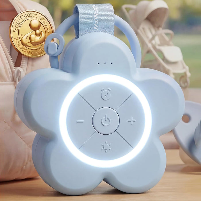 Mewaii® Portable Baby White Noise Machine – Rechargeable Sleep Sound Machine with Night Light & Soothing Sounds
