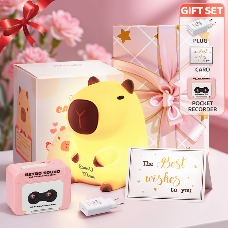 Mother's Day Limited Gift Set Special for every Momy Engraving Squishy Silicone LED Night Light