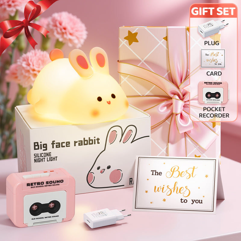 Mother's Day Limited Gift Set Special for every Momy Engraving Squishy Silicone LED Night Light