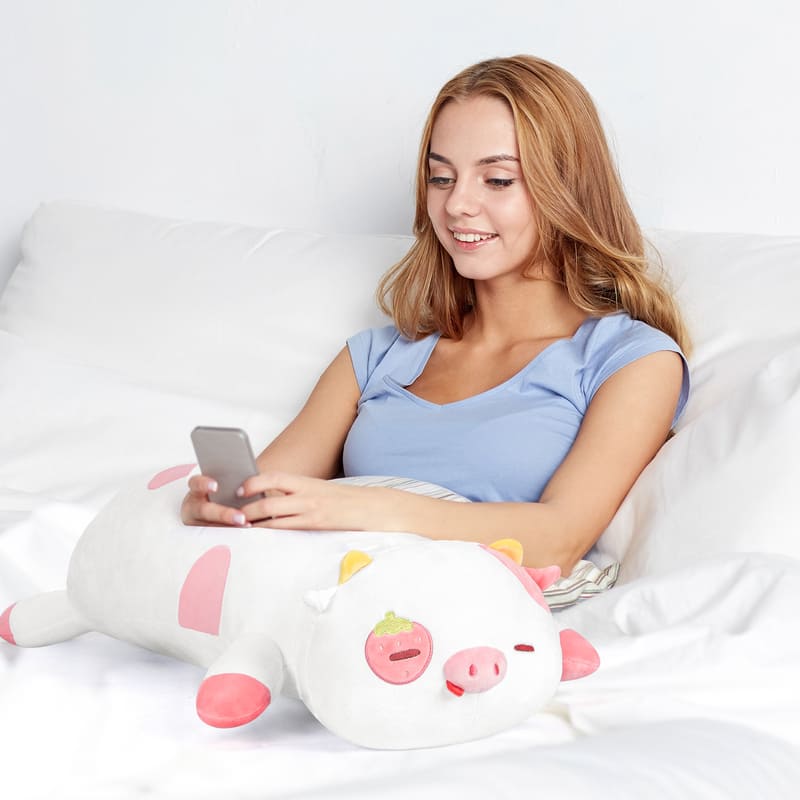 MeWaii® Lying Cow Stuffed Animal Kawaii Plush Body Pillow Squishy