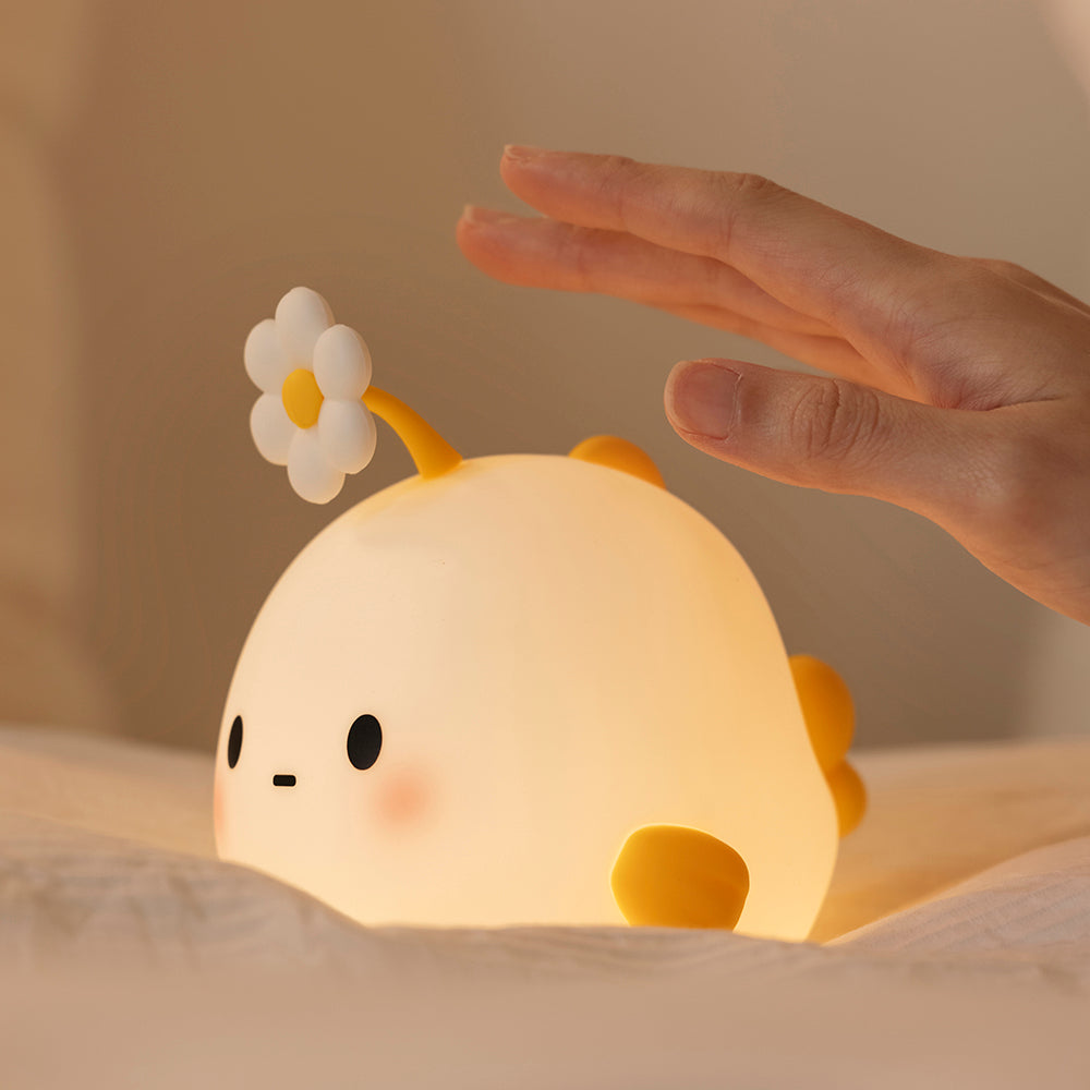 Squishy Silicone Flower Fish LED Night Light - Perfect Gift for Kids and Girls
