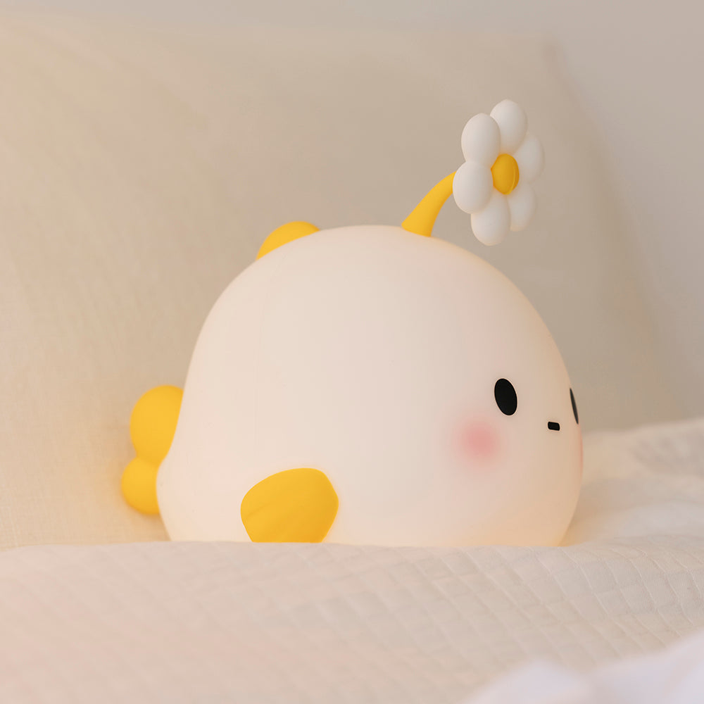Squishy Silicone Flower Fish LED Night Light - Perfect Gift for Kids and Girls