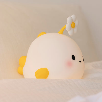 Squishy Silicone Flower Fish LED Night Light - Perfect Gift for Kids and Girls