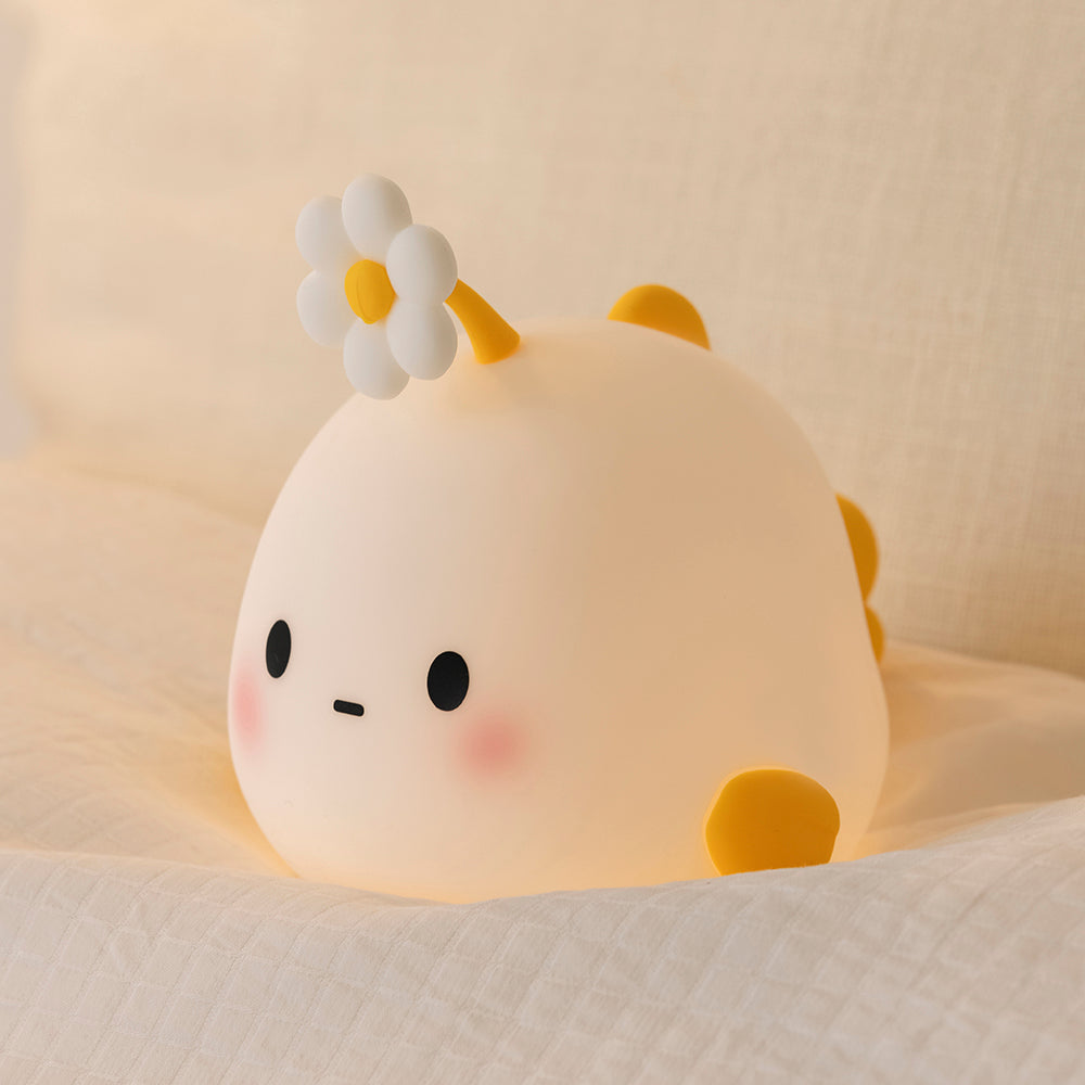 Squishy Silicone Flower Fish LED Night Light - Perfect Gift for Kids and Girls