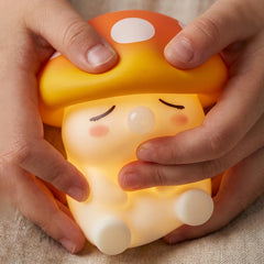 MeWaii Bubble Mushroom Silicone Squishy Night Light - Perfect Gift for Kids and Girls