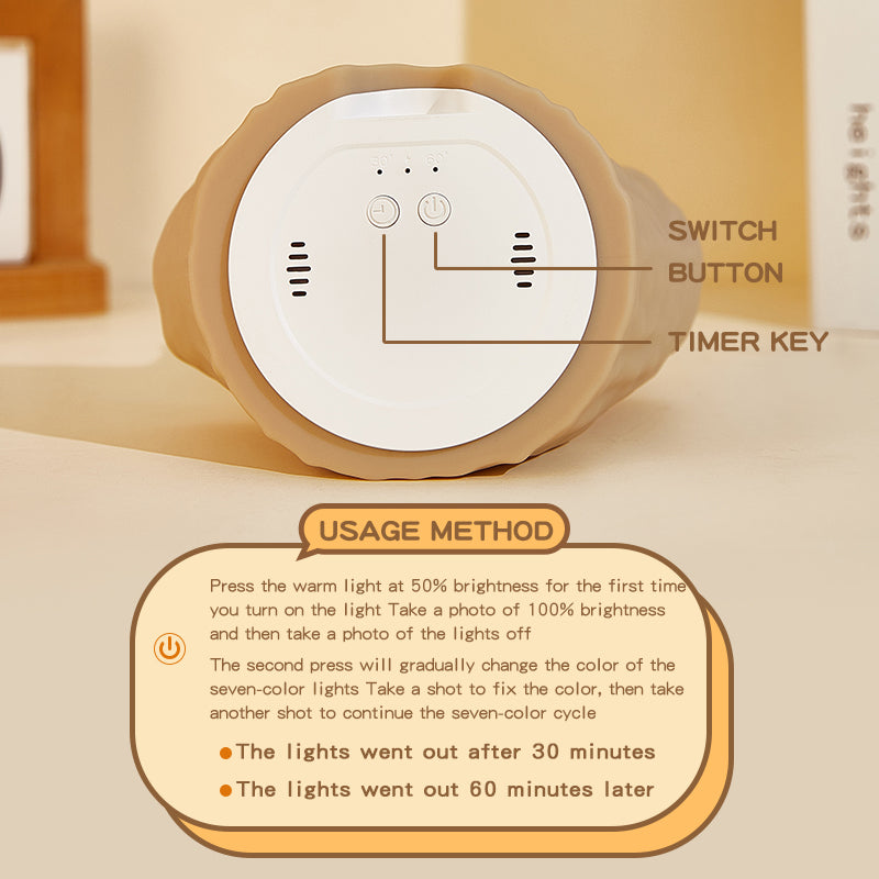 Huggwaii Mini Koala on Tree Branch Silicone Squishy Night Light Cute Perfect Gift