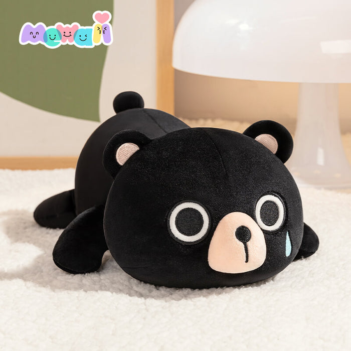 MeWaii® Cute Animal Black Bear Plush Pillow Kawaii Plushies Stuffed Toys Squishy Plushies Cuddle Body Pillow