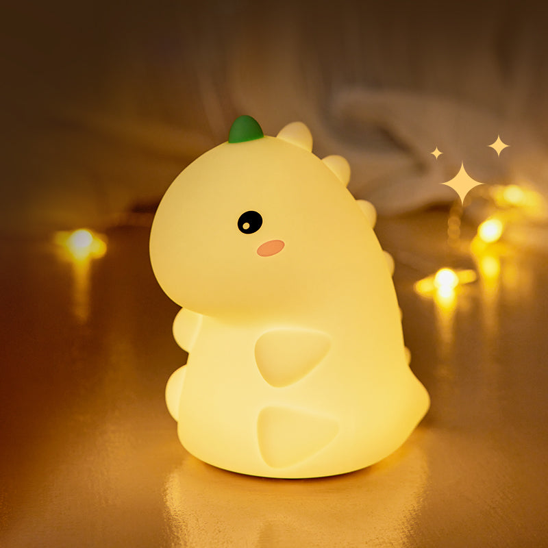 MeWaii® Squishy Silikon-Dinosaurier-LED-Nachtlicht – perfektes Geschenk für Kinder und Mädchen