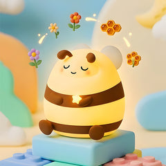 MeWaii® Cozy Bee Silicone Squishy LED Night Light