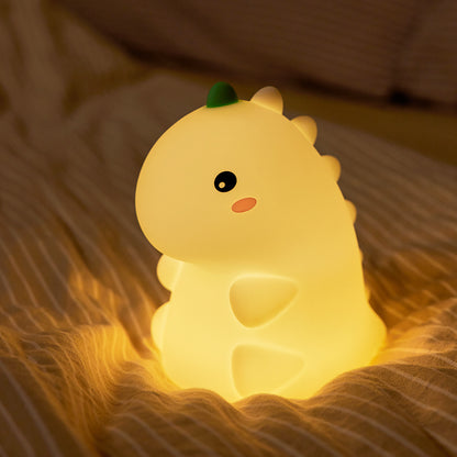 MeWaii® Squishy Silikon-Dinosaurier-LED-Nachtlicht – perfektes Geschenk für Kinder und Mädchen
