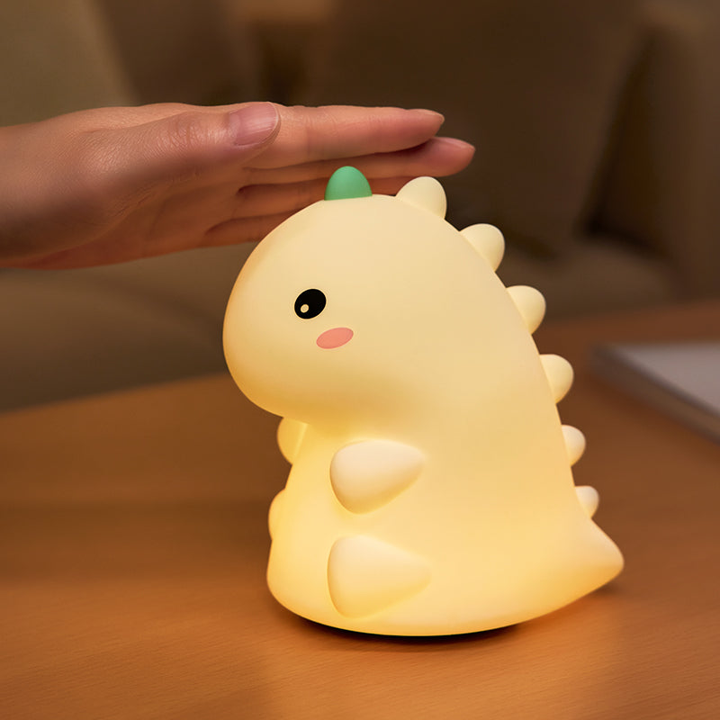 MeWaii® Squishy Silikon-Dinosaurier-LED-Nachtlicht – perfektes Geschenk für Kinder und Mädchen