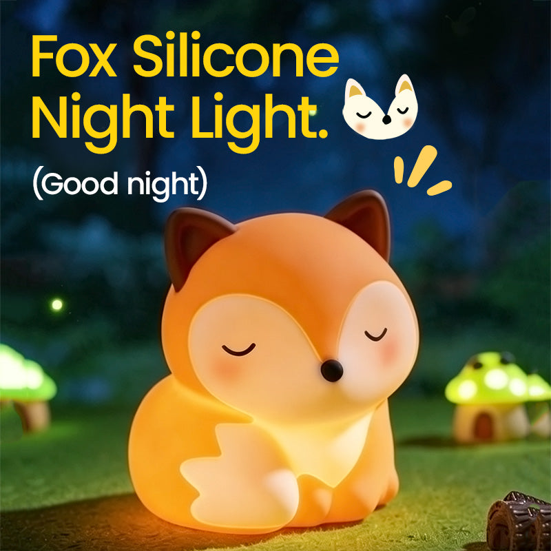 MeWaii® Dreamy Fox Silicone Squishy LED Night Light