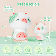 MeWaii® Mushroom Family Watermelon Cow Kawaii Plush Pillow Squish Toy