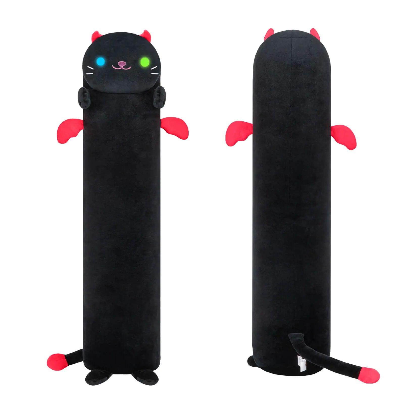 MeWaii® Luminous Devil Kitten Black Stuffed Animal Kawaii Plush Pillow Squishy Toy