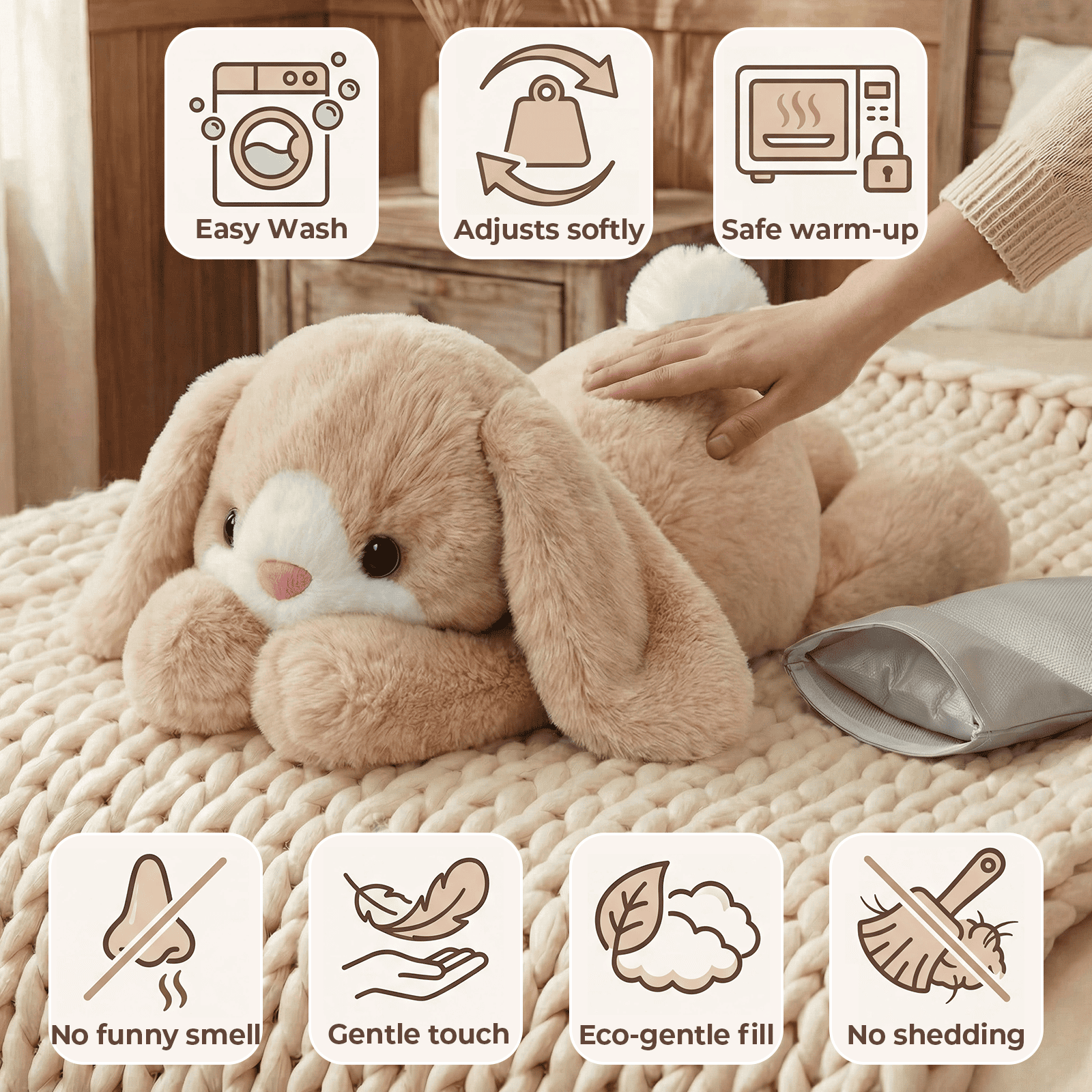 MeWaii® Bunny Weighted Stuffed Animal