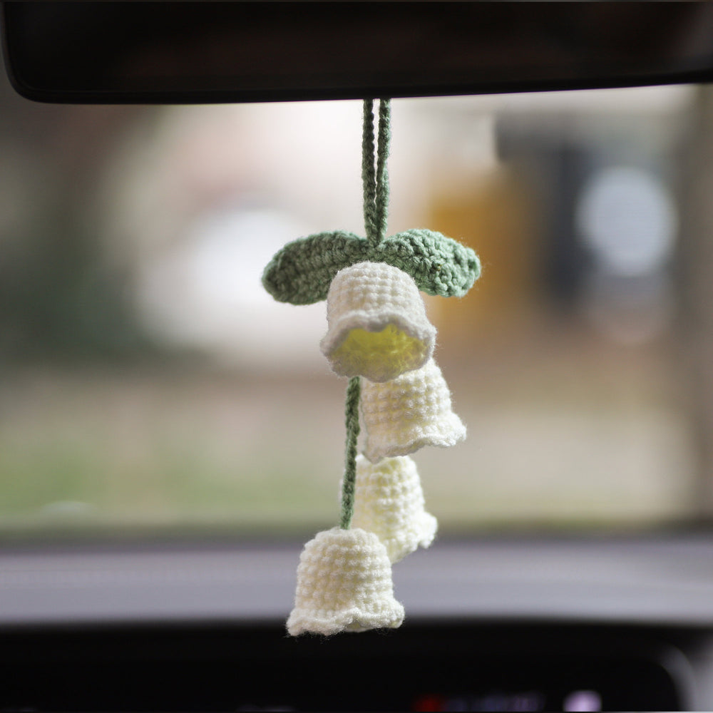 MeWaii® Handmade Crochet Flowers and Potted Plants Car Hanging