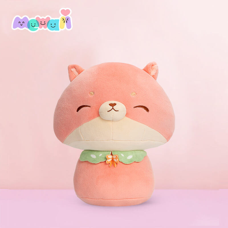 MeWaii® Mushroom Family Little Fox Kawaii Plush Pillow Squish Toy